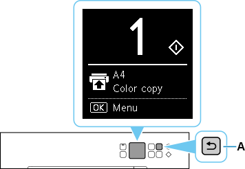 Standby-scherm voor kopiëren